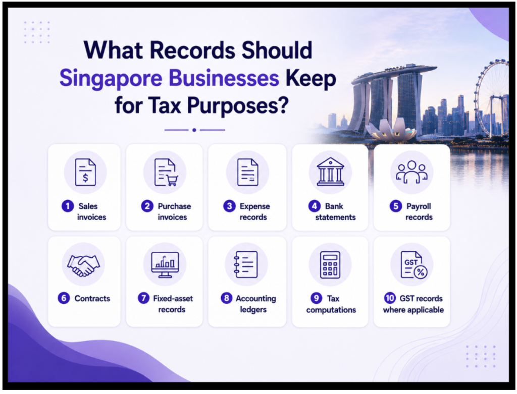 What Records Should Singapore Businesses Keep for Tax Purposes Image